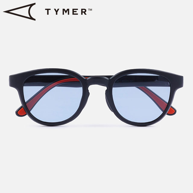 【9/30まで！最大100％ポイントバック！】タイマー TYMER サングラス エリオット （TY100-MBK-LBL SS25） ELIOT メンズ・レディース アイウェア ボストン おしゃれ Matt-Black/Light-Blue 正規取扱店