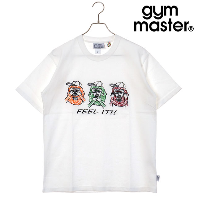 樂天商城 - 【30%OFF/SALE】GYM MASTER ジムマスター 7.4oz FEEL IT刺繍Tee [G521792-01 SU25] メンズ トップス カットソー 半袖Tシャツ ホワイト 【メール便可】 正規取扱店【e】【ts】