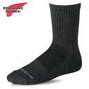 【6/30まで!最大100%ポイントバック!】レッドウィング REDWING クッションクルー (97243/97647) CUSHION CREW メンズ 靴下 ブーツソックス Made in USA red wing BLACK 【メール便可】 正規取扱店