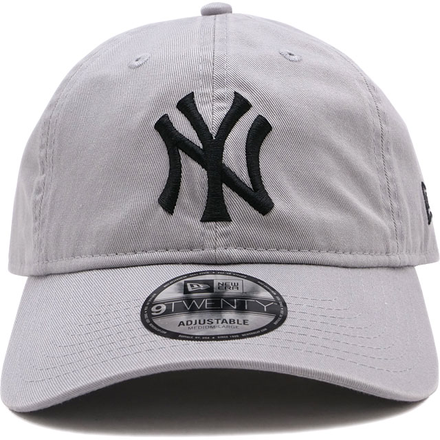 樂天商城 - 【最大100%ポイントバック】ニューエラ キャップ NEW ERA CAP ニューヨーク・ヤンキース ウォッシュドコットン [14525117] 9TWENTY WASHED NEYYAN 25J メンズ・レディース 帽子 定番 サイズ調整可能 グレー/ブラック 正規取扱店