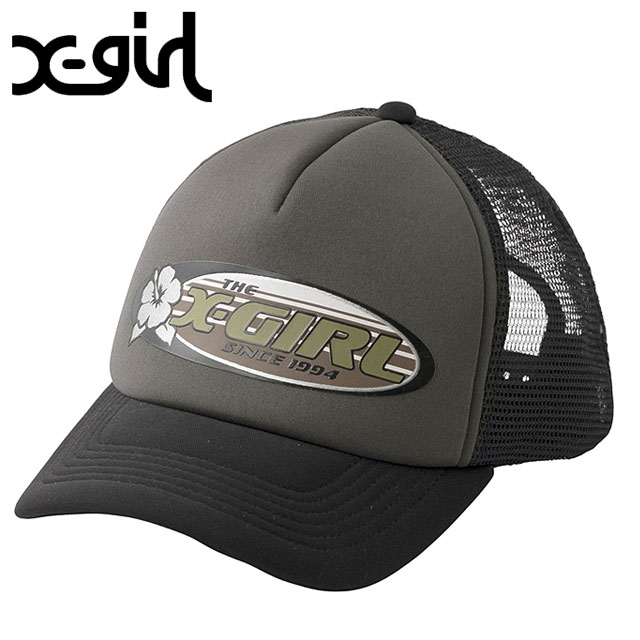 ���å��������� X-girl �ϥ��ӥ����������Х���� �ȥ�å�������å� [105252051006 SU25] HIBISCUS OVAL LOGO TRU...