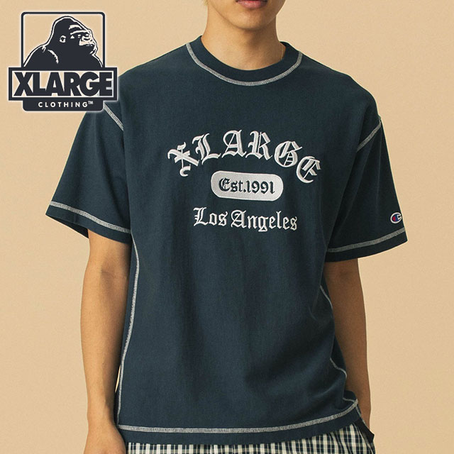 【最大100%ポイントバック】エクストララージ XLARGE チャンピオン リバースウィーブ ステッチドショートスリーブTシャツ [10125201104..