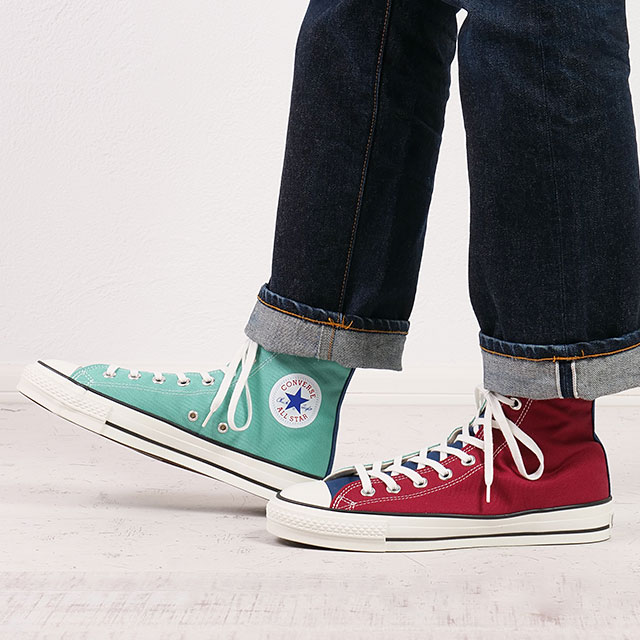 樂天商城 - 【20%OFF/SALE】CONVERSE コンバース スニーカー キャンバス オールスター J ハイカット [31315470 FW25] CANVAS ALL STAR J HI メンズ・レディース 靴 シューズ 日本製 MAROON/DARK-NAVY/MINT 正規取扱店【ts】【e】