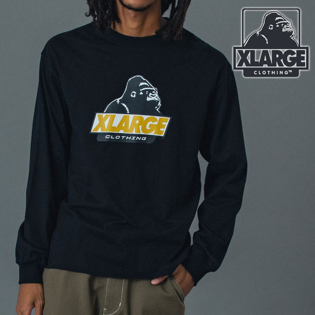 樂天商城 - XLARGE エクストララージ メンズ オールドOG ロングスリーブTシャツ [101261011006 SS26] OLD OG L/S TEE トップス カットソー 長袖 黒 BLACK 正規取扱店