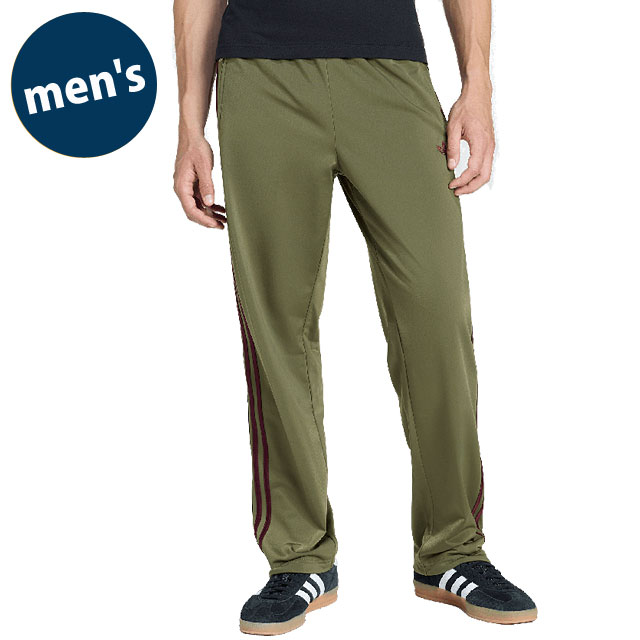 アディダス オリジナルス adidas Originals メンズ ファイヤーバード トラックパンツ [TV934/KE1649 SS26] FIREBIRD TP ボトムス ジャージ 流通限定モデル カーキグリーン フォーカスオリーブ/マルーン 正規取扱店