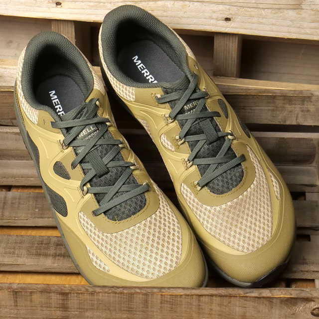 【最大100%ポイントバック】メレル MERRELL トレイル グローブ 8 メンズ [J00003290 SS26] M TRAIL GLOVE 8 ベアフットシューズ 裸足感覚 薄底スニーカー アウトドア タウン RATTAN カーキ系 正規取扱店