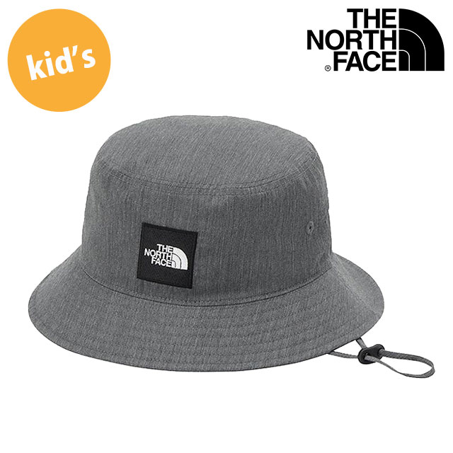 ザ・ノース・フェイス THE NORTH FACE キッズメッセージハット [NNJ02503-Z SS26] Kids' Message Hat 男の子・女の子 子供用 帽子 日よけ あご紐付き ミックスグレー 【メール便可】 正規取扱店