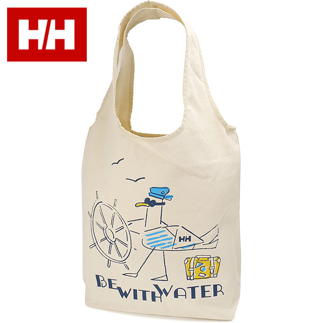 樂天商城 - 【最大100%ポイントバック】HELLY HANSEN ヘリーハンセン ティアドロップトート [HY92562-Q1 SS26] Tear Drop Tote メンズ・レディース キャンバストートバッグ オーガニックコットン カモメ 【メール便可】 正規取扱店