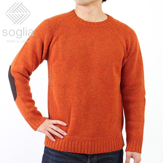 �ں߸˸¤�ۥ��ꥢ Soglia ���ɥΥ� �������� [ FW25] LANDNOAH Sweater ��󥺡���ǥ����� �ȥåץ� ���롼�ͥå� �˥å� ��...