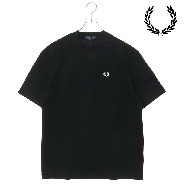 【最大100%ポイントバック】FRED PERRY フレッドペリー メンズ ポケットディテールTシャツ [M2408-102 SS26] POCKET DETAIL T-SHIRT トップス 半袖 ポケットTシャツ ブラック BLACK 正規取扱店