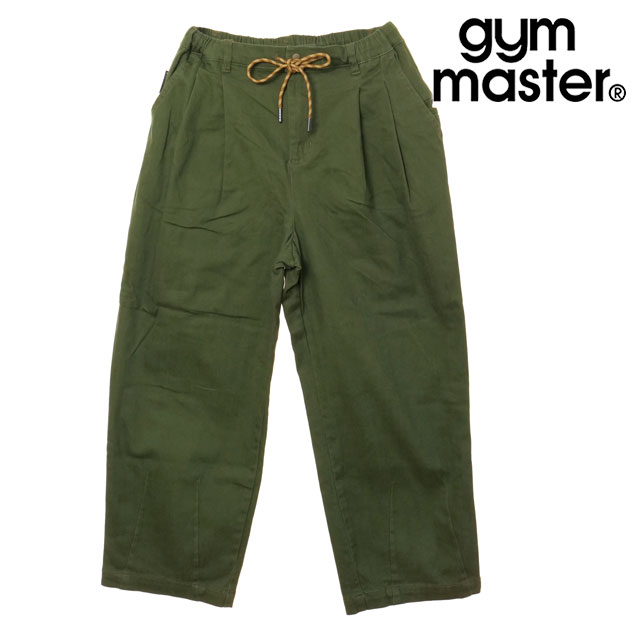 Rakuten - 【最大100%ポイントバック】GYM MASTER ジムマスター メンズ 10ozストレッチカツラギツータックパンツ [G621747-47 SS26] ボトムス ロングパンツ クライミングパンツ グリーン DPオリーブ（カツラギ） 正規取扱店