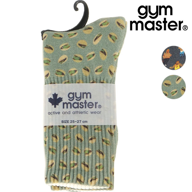 【最大100%ポイントバック】ジムマスター GYM MASTER ハッピーペイントクルーソックス [G857329 SS26] メンズ・レディース ユニセックス 靴下 クルー丈 総柄 【メール便可】 正規取扱店