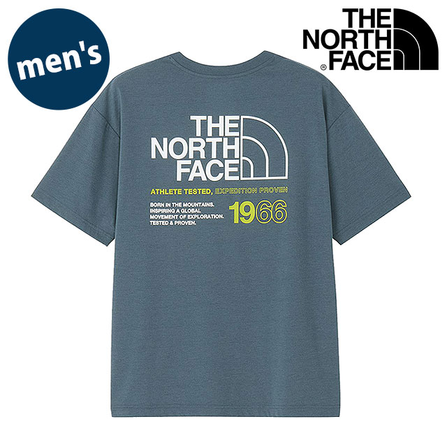 樂天商城 - 【最大100%ポイントバック】THE NORTH FACE ザ・ノース・フェイス Tシャツ メンズ ショートスリーブイーエス66ロゴワイドティー [NT32597-SL SS26] S/S ES 66 Logo Wide Tee ユニセックス 半袖 パフォーマンスウェア グレイ スレートグレー 【メール便可】 正規取扱店