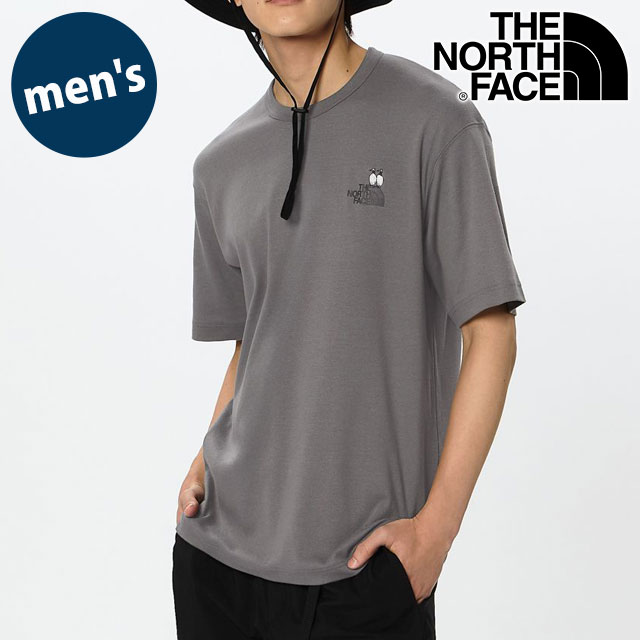 THE NORTH FACE ザ・ノース・フェイス Tシャツ メンズ ショートスリーブズーピッカーティー  S/S Zoo Picker Tee ユニセックス トップス 半袖 ワンポイント UVケア グレー スモークドパール  正規取扱店