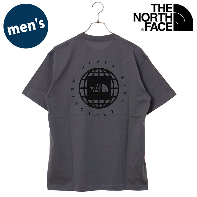 樂天商城 - 【最大100%ポイントバック】THE NORTH FACE ザ・ノース・フェイス Tシャツ メンズ ショートスリーブジオススクエアロゴティー [NT32633-SP SS26] S/S GEO Square Logo Tee ユニセックス 半袖 吸水速乾 バックプリント グレー スモークドパール 【メール便可】 正規取扱店