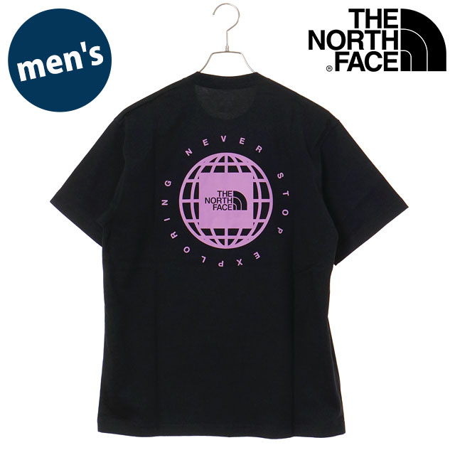 樂天商城 - 【最大100%ポイントバック】THE NORTH FACE ザ・ノース・フェイス Tシャツ メンズ ショートスリーブジオススクエアロゴティー [NT32633-KC SS26] S/S GEO Square Logo Tee ユニセックス 半袖 吸水速乾 黒 ブラック/コーラルクラッシュ 【メール便可】 正規取扱店