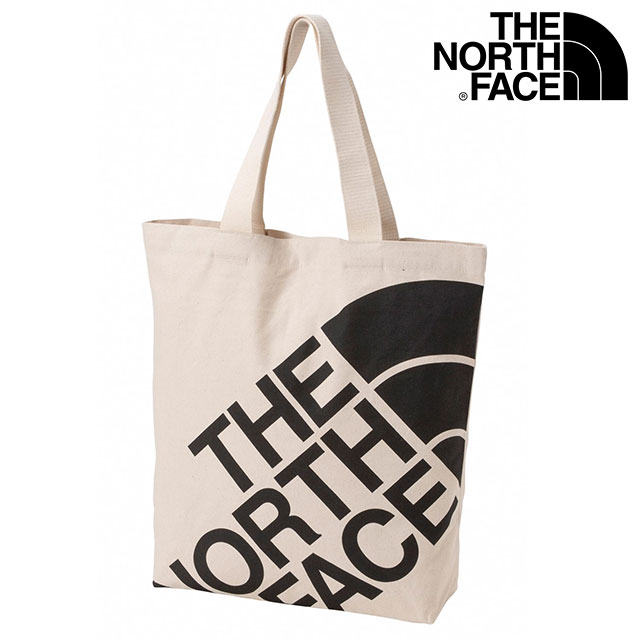 ザ・ノース・フェイス THE NORTH FACE ランプトートM [NM72608-NK SS26] Ramp Tote M メンズ・レディース 肩掛けキャンバストートバッグ オーガニックコットン 白 ナチュラル/ブラック 【メール便可】 正規取扱店
