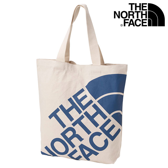 樂天商城 - 【最大100%ポイントバック】THE NORTH FACE ザ・ノース・フェイス ランプトートM [NM72608-NB SS26] Ramp Tote M メンズ・レディース 肩掛けキャンバストートバッグ オーガニックコットン 白 ナチュラル/ソーダライトブルー 【メール便可】 正規取扱店