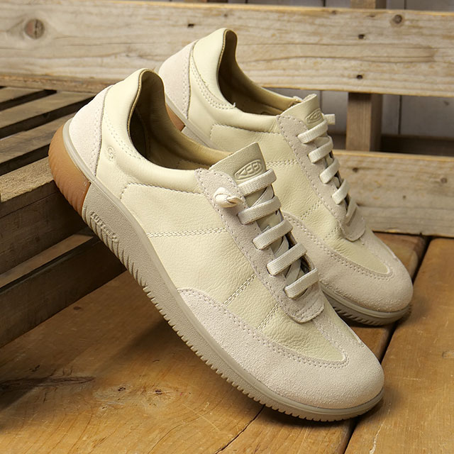 【最大100%ポイントバック】キーン KEEN スニーカー メンズ ケーエヌエックス ティートウ [1030623 SS26] M KNX T-TOE 軽量 タウントラベル レザーシューズ ホワイト BIRCH/PLAZA-TAUPE 正規取扱店