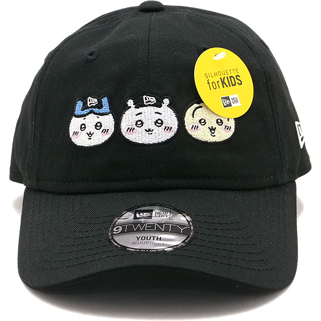 樂天商城 - 【最大100%ポイントバック】ニューエラ キャップ NEW ERA CAP キッズキャップ ちいかわ [14864478 SS26] Youth 9TWENTY CHIIKAWA 男の子・女の子 子供 ユースサイズ 帽子 コラボ サイズ調整可能 ブラック 正規取扱店