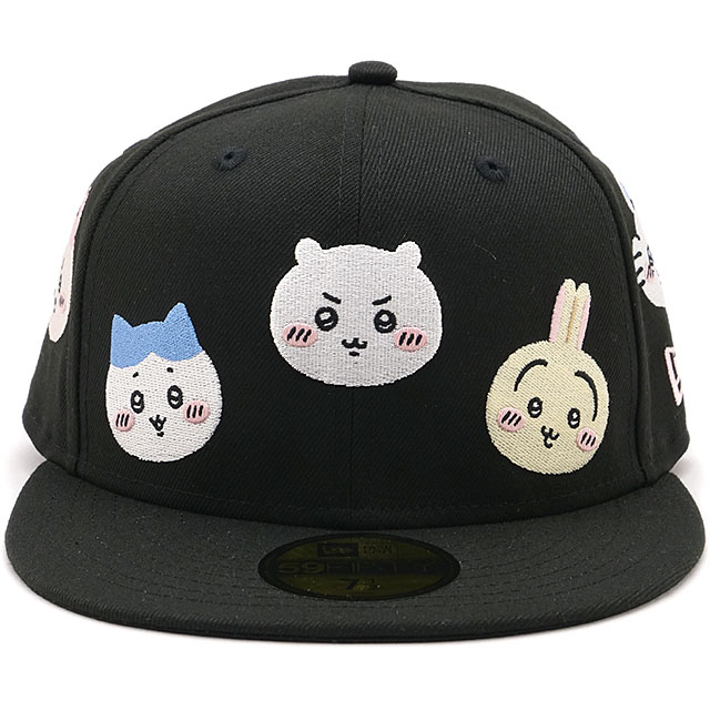 樂天商城 - 【最大100%ポイントバック】ニューエラ キャップ NEW ERA CAP ちいかわ フレンズ [14864521 SS26] 59FIFTY AO CHIIKAWA FRIENDS メンズ・レディース ユニセックス 帽子 コラボ ブラック 正規取扱店