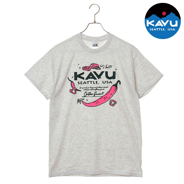 樂天商城 - KAVU カブー メンズ チリペッパーTシャツ [19822480 SS26] Chili Pepper Tee トップス 半袖 グレー Ash 【メール便可】 正規取扱店