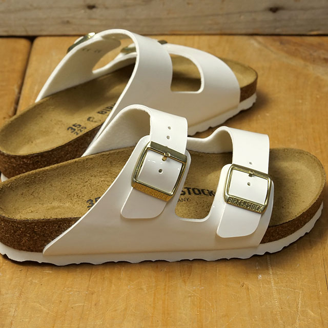 樂天商城 - 【最大100%ポイントバック】BIRKENSTOCK ビルケンシュトック サンダル レディース アリゾナ [1005293 SS26] ARIZONA 靴 ドイツ製 コンフォートサンダル 白 PATENT-WHITE | BIRKO-FLOR 正規取扱店
