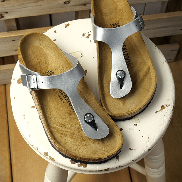 樂天商城 - 【最大100%ポイントバック】BIRKENSTOCK ビルケンシュトック サンダル レディース ギゼ [43851 SS26] GIZEH 靴 ドイツ製 コンフォートサンダル シルバー SILVER | BIRKO-FLOR 正規取扱店