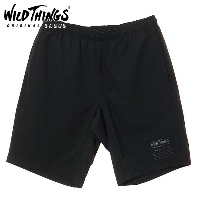 樂天商城 - 【最大100%ポイントバック】WILD THINGS ワイルドシングス メンズ ベースショーツ [WT26044AD SS26] BASE SHORTS ボトムス ハーフパンツ 短パン 黒 BLACK 【メール便可】 正規取扱店