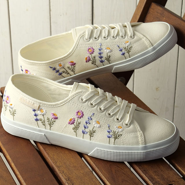 樂天商城 - 【最大100%ポイントバック】SUPERGA スペルガ スニーカー レディース フラワー エンボス レッジェーラ [6S8161ZW-AA5 SS26] 3750 FLW EMBO LEGGERA 靴 キャンバスシューズ ホワイト系 W-AVO-P-VIO（AA5） 正規取扱店