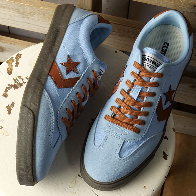 【最大100%ポイントバック】コンバース CONVERSE レディース スニーカー ロードクラシック SK OX [33702660 SS26] ROADCLASSIC SK OX 靴 スケートボーディング シューズ スケシュー ライトブルー/ブラウン 正規取扱店