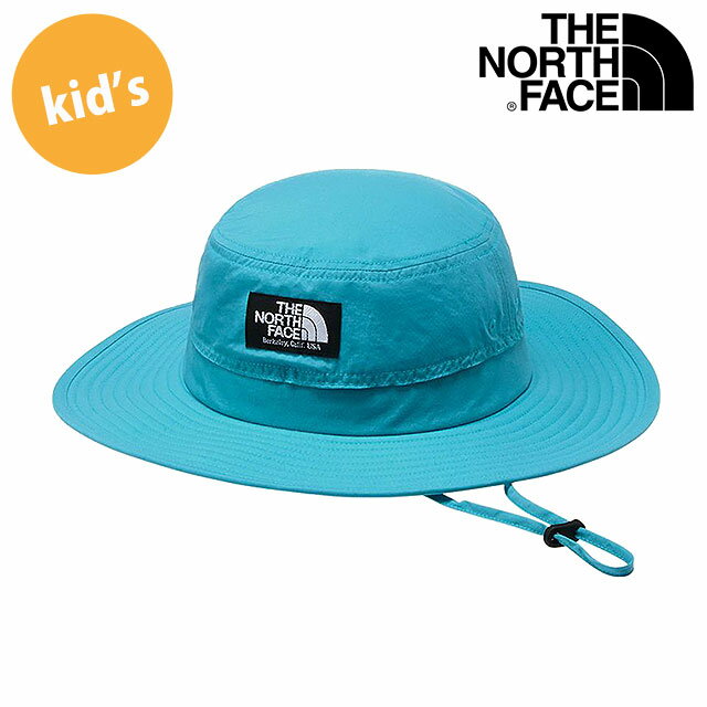 樂天商城 - THE NORTH FACE ザ・ノース・フェイス キッズホライズンハット [NNJ02520-RI SS26] Kids' Horizon Hat 男の子・女の子 子供用 帽子 日よけ UVケア あご紐付き ブルー リバーアイス 【メール便可】 正規取扱店