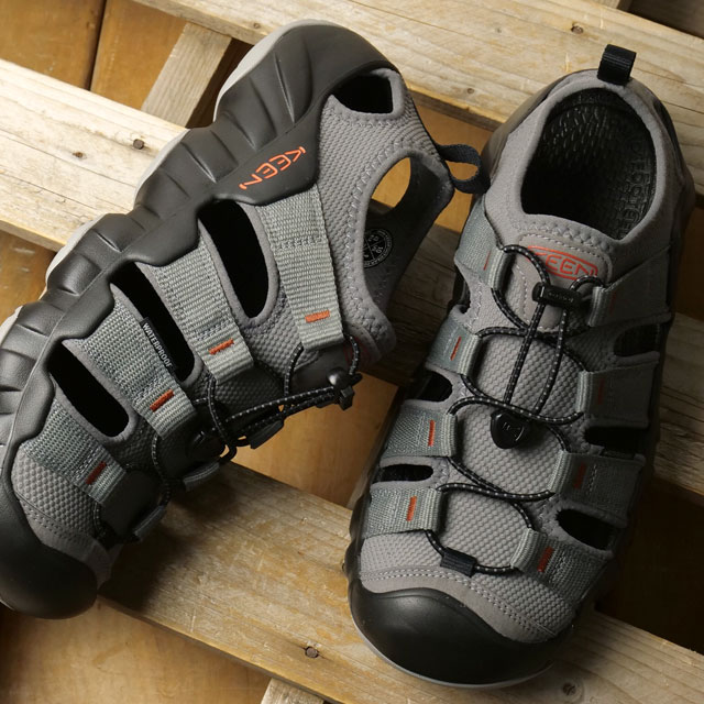 【最大100%ポイントバック】キーン KEEN スニーカーサンダル メンズ ハイパーポート エイチツー [1031743 SS26] M HYPERPORT H2 キャンプ アウトドア タウン トラベル シューズ グレー STEEL-GREY/BURNT-BRICK 正規取扱店