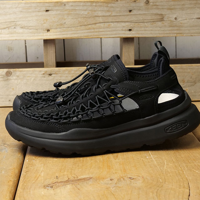 樂天商城 - 【最大100%ポイントバック】【先着で限定プレゼント】KEEN キーン スニーカーサンダル メンズ ユニーク ダブルケー [1030271 SS26] M UNEEK WK ウォーキング アウトドア タウン トラベル シューズ ブラック BLACK/BLACK 正規取扱店