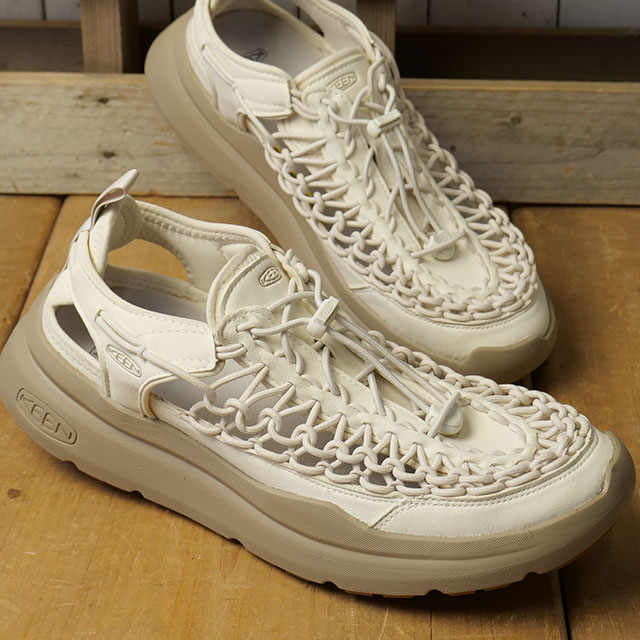 【最大100%ポイントバック】【先着で限定プレゼント】KEEN キーン スニーカーサンダル メンズ ユニーク ダブルケー [1030272 SS26] M UNEEK WK ウォーキング アウトドア タウン トラベル シューズ ホワイト BIRCH/PLAZA-TAUPE 正規取扱店