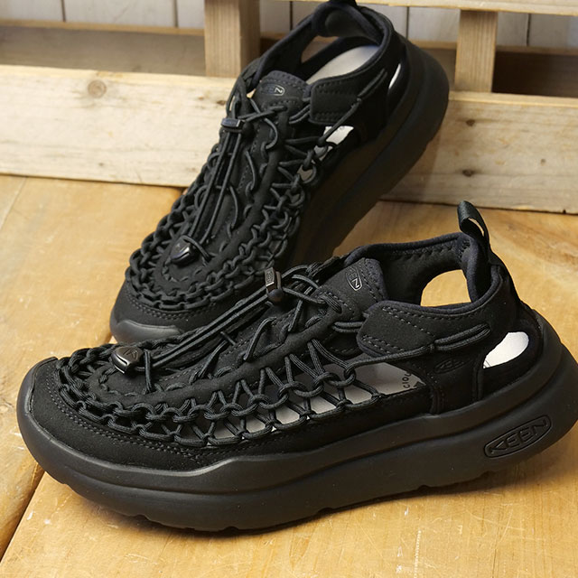 樂天商城 - 【最大100%ポイントバック】【先着で限定プレゼント】KEEN キーン スニーカーサンダル レディース ユニーク ダブルケー [1030269 SS26] W UNEEK WK ウォーキング アウトドア タウン トラベル シューズ ブラック BLACK/BLACK 正規取扱店