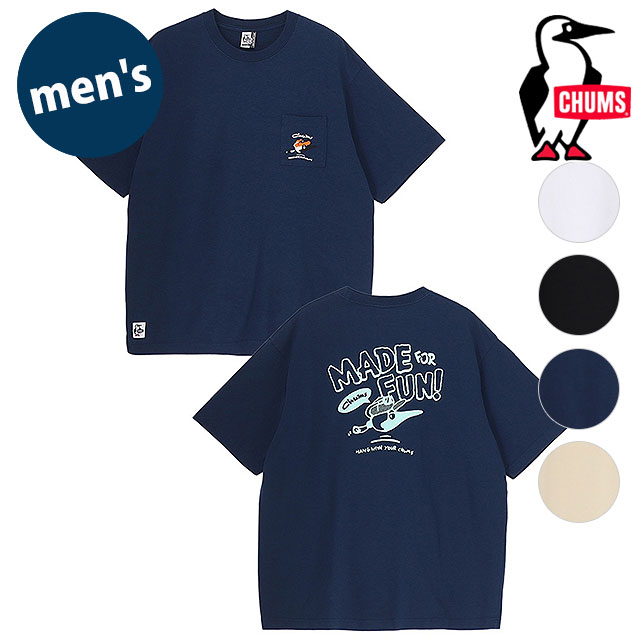 樂天商城 - CHUMS チャムス メンズ メイドフォーファン ポケットTシャツ [CH01-2746 SS26] M Made for Fun! Pocket T-Shirt トップス 半袖 オーバーサイズ USAコットン 【メール便可】 正規取扱店