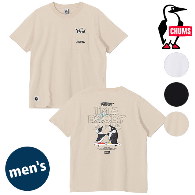 樂天商城 - 【最大100%ポイントバック】CHUMS チャムス メンズ アイムアブービーバードポケットTシャツ [CH01-2750 SS26] M I'm a Booby Bird Pocket T-Shirt トップス 半袖 【メール便可】 正規取扱店