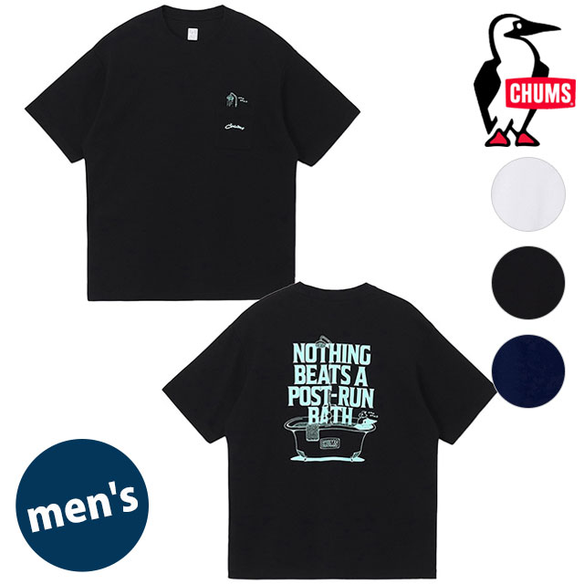 Rakuten - 【最大100%ポイントバック】CHUMS チャムス メンズ CDポストランバスポケットTシャツ [CH01-2758 SS26] M CD Post-Run Bath Pocket T-Shirt トップス 半袖 オーバーサイズ 速乾 【メール便可】 正規取扱店