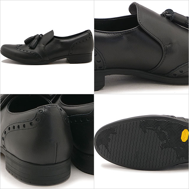 【最大100%ポイントバック】返品交換送料無料 ショセ トラベルシューズ TRAVEL SHOES by chausser レザーシューズ レディース タッセルスリッポンシューズ [TR-031 SS26] Tassel Slip-on shoes 靴 日本製 生活防水 ビブラムソール ブラック BL 正規取扱店 3