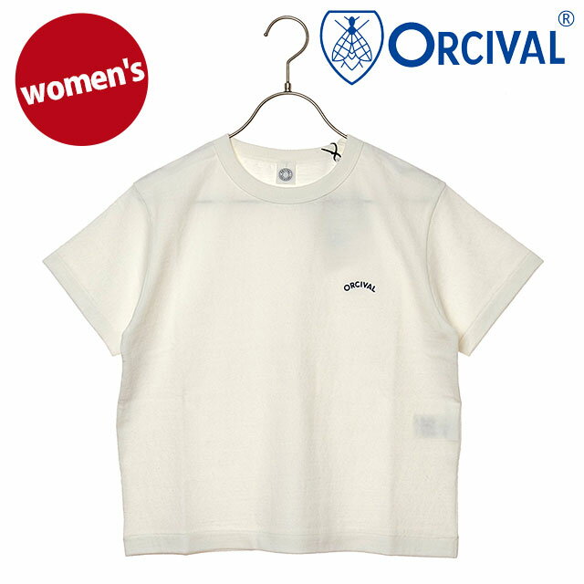 【最大100 ポイントバック】ORCIVAL オーシバル レディース エンブロイダリー ショートスリーブTシャツ OR-C0519-TSB SS26 EMBROIDERY SHORT SLEEVE T-SHIRT トップス カットソー 半袖 日本製 白 OFF-WHITE 【メール便可】 正規取扱店