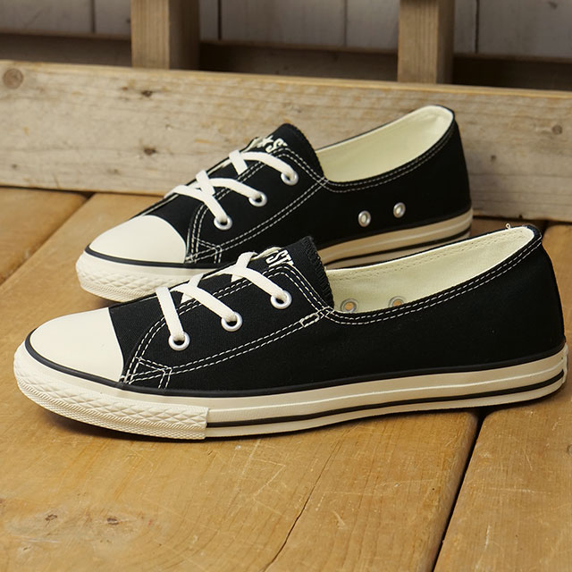 樂天商城 - 【最大100%ポイントバック】CONVERSE コンバース スニーカー レディース オールスター LP パンプス ローカット [31318270 SS26Q2] ALL STAR LP PUMPS OX 靴 シューズ 黒 BLACK 正規取扱店