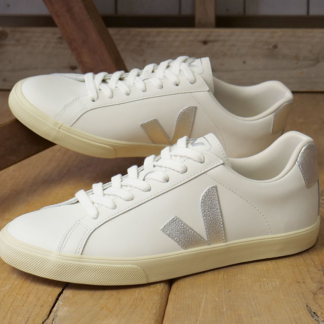 【最大100%ポイントバック】ヴェジャ VEJA スニーカー レディース エスプラー ロゴ [EO0203883 SS26] ESPLAR LOGO 靴 レザーシューズ 白 WHITE/SILVER 正規取扱店