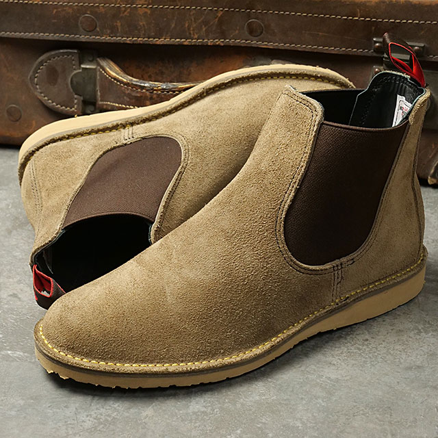 返品交換送料無料 レッドウィング REDWING ブーツ メンズ ウィークエンダー チェルシー [3129 SS26] WEEKENDER CHELSEA 靴 Dワイズ サイドゴアブーツ ベージュ サンドストーン・モハヴェ 正規取扱店