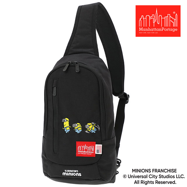 コラボ マンハッタンポーテージ Manhattan Portage リトルイタリークロスボディバッグ ミニオンズ [MP1927MNOS SS26] LITTLE ITALY CROSSBODY BAG/MINIONS メンズ・レディース ユニセックス 鞄 ワンショルダー 黒 Black 正規取扱店