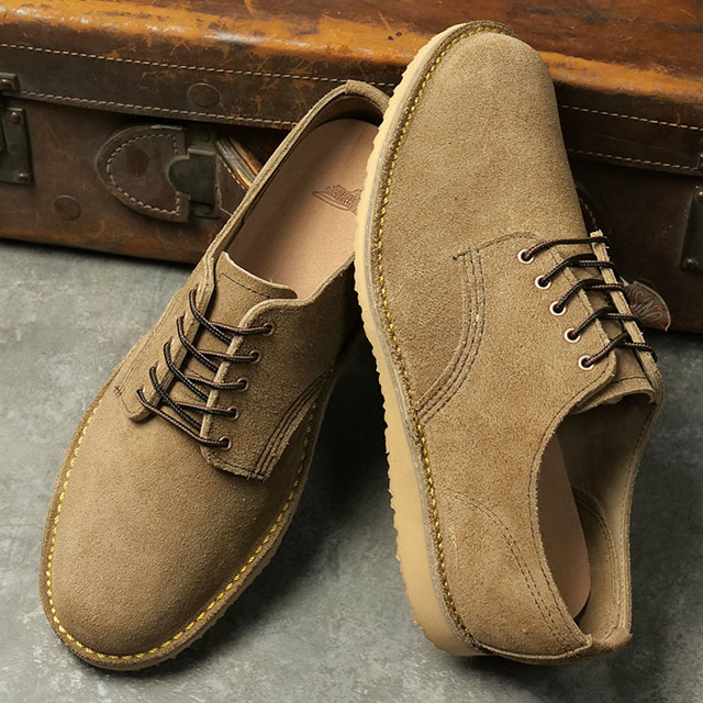 樂天商城 - 【最大100%ポイントバック】返品交換送料無料 REDWING レッドウィング レザーシューズ メンズ ウィークエンダー オックスフォード [3318 SS26] WEEKENDER OXFORD 靴 Dワイズ ローカットブーツ ベージュ サンドストーン・モハヴェ 正規取扱店
