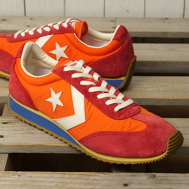コンバース CONVERSE スニーカー エスティーファイヤー AG [33702482 SS26] STFIRE AG メンズ・レディース 靴 ローカット レトロランニングシューズ レッド/バーントブルー 正規取扱店