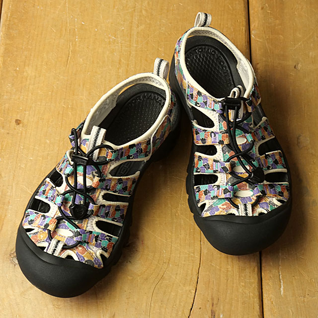 Sports Sandal - 【最大100%ポイントバック】KEEN キーン サンダル レディース ニューポート レトロ [1032195 SS26] W NEWPORT RETRO キャンプ アウトドア タウン トラベル シューズ マルチカラー MULTI/PURPLE-HAZE 正規取扱店