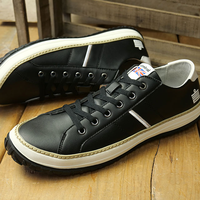 樂天商城 - Admiral アドミラル スニーカー ワトフォードネオ [133836-124 SS26] AD836 WATFORD NEO メンズ・レディース ユニセックス ローカット シューズ タウン カジュアル ブラック Black/White 正規取扱店