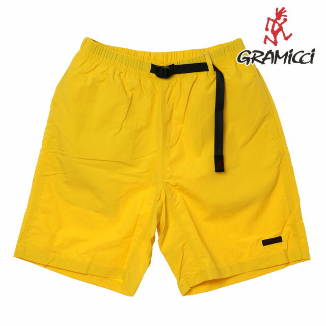 GRAMICCI グラミチ メンズ ナイロン パッカブル Gショーツ [G6SM-P082 SS26] NYLON PACKABLE G-SHORT ボトムス ショートパンツ 短パン イエロー BANANA 正規取扱店
